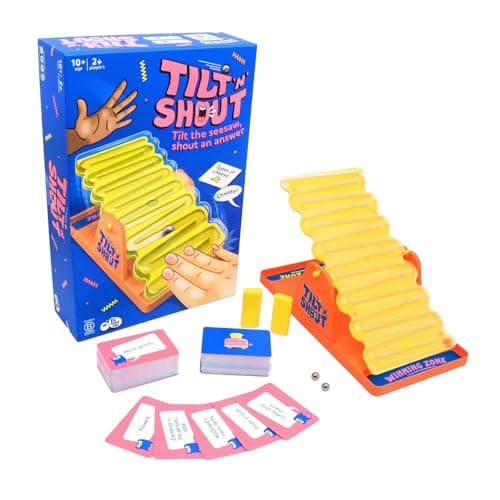 UJEAVETTE Tilt N Shout Game Fun Balance Challenge Strategy Toy for Player of All Ages 2