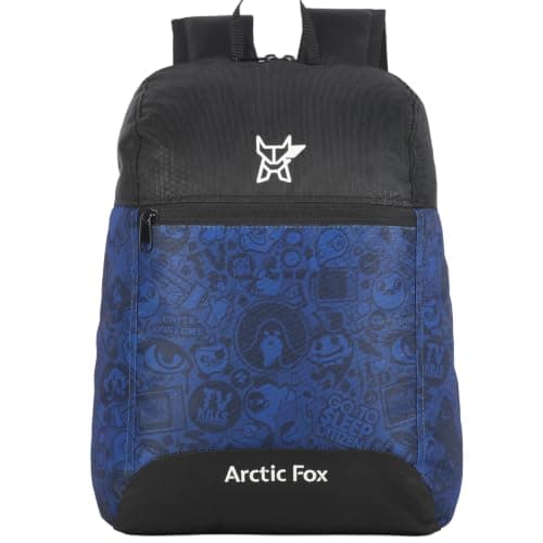 Arctic Fox 17 Liters Tuition Backpack (Dope Printed Dark Denim)