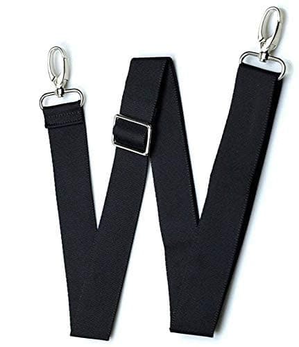 SONIA MUSICALS Dhol Dholak Carrying Belt Adjustable Drum Shoulder Strap with Stainless Steel Hooks Multipurpose Instrument Carry Belt for Dhol Tasha Drum Black