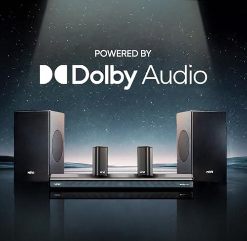 Mivi Nex 900 Dolby Audio Soundbar (New Launch)| 900W Signature Sound | 5.2 Channel Home Theatre System with Dual Subwoofers and Satellites | Nex Surround Sphere Tech | Bluetooth v5.3 4