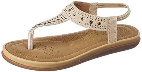 Bata Comfit Diamonte E Women's Beige Sandals - 8 UK (6618942)