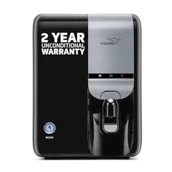 V-Guard Rejive 2X RO+UV+UF Alkaline Water Purifier with Stainless Steel Tank | No Service Cost for 2 Years: True Unconditional Warranty | 9 Stage | Triple Powered Alkaline Health Charger | 5.5 L