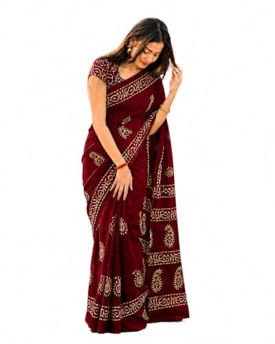 Women’s Printed Saree with Blouse Piece, Lightweight Ethnic Wear, Traditional and Festive Indian Outfit, Soft Fabric, Elegant Daily Wear Saree
