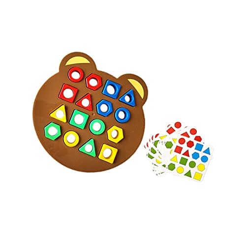 Meadawgs® Shape Matching Game Blocks Match Puzzles Jigsaw for Girls Preschool Toddlers Single|Baby | Toys for Baby | Developmental Baby Toys|Optional: