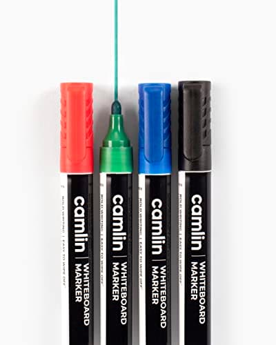 Camlin Kokuyo PB White Board Marker (Pack of 4, Multicolor) 4