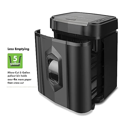 Aurora Professional Grade AU125MA 120-Sheet Auto Feed High-Security Micro-Cut Paper Shredder/60 Minutes/Security Level P-5 5