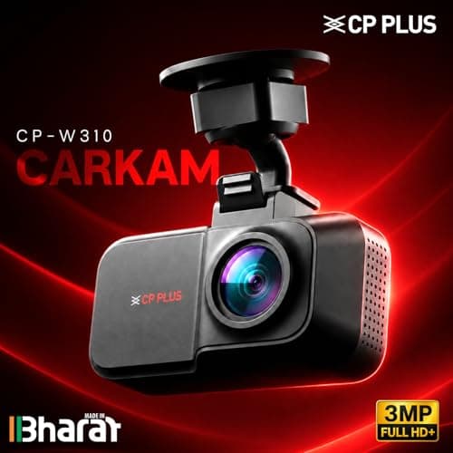CP PLUS Dash Cam for Car CP-W310 | 3MP Full HD+ Single Channel Dashcam | 1296P Recording | Built-in Microphone | WiFi (AP Mode) | G-Sensor | Night Vision | 137° Wide View Angle | Supports 1TB SD Card 2