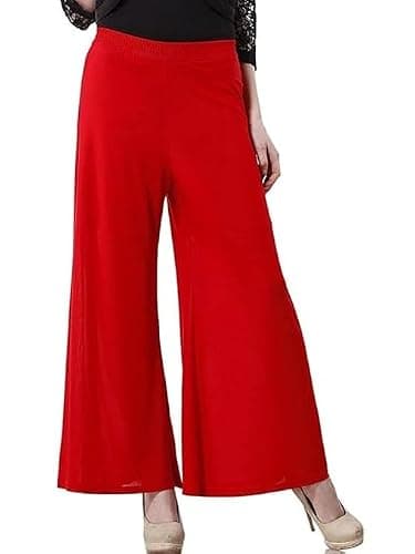 Lovely India Fashion Palazzo Malai for Womans and Girls Red L