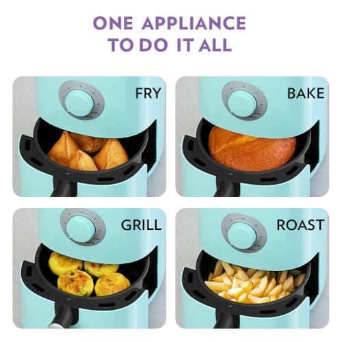 Borosil Best 1.2 L Air Fryer | 4 in 1 Function with QuickFry Technology, Auto Off Function | Air Fryer for Bake, Grill, Roast, Reheat etc. | 90% Less Oil | 2 Year Warranty | Black 5