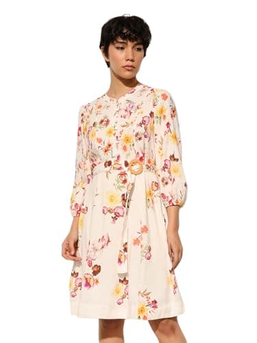 ONLY Women's Fit and Flare White Dress 3