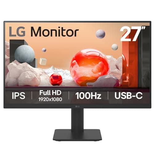 LG 27MS570B IPS Full HD (1920 x 1080) Monitor, 27 Inch, 100Hz, Anti-Glare, HDMI x 2, USB-C with PD65W, Height/Tilt Adjustable Stand, in-Built Speakers, Head Phone Out, Reader Mode, Flicker Safe