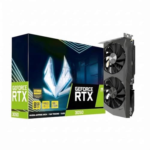 Z0TAC Gaming GeForce RTX 3050 ECO Edition 8GB GDDR6 Graphics Card | 128-bit, 14 Gbps, Up to 1777 MHz Boost Clock | PCIe 4.0 8X, 3X DisplayPort, 1x HDMI | 1-Year Warranty