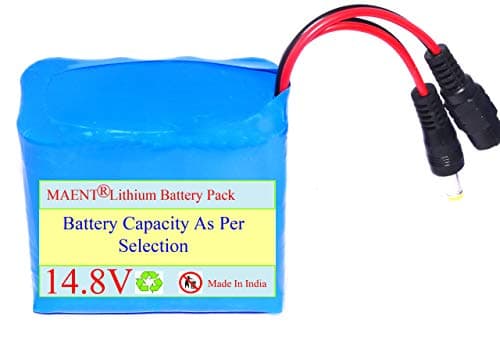 MAENT® 14.8V Li-ion 18650 Lithium ion Rechargeable Battery Pack 4S2P 16.8V Battery Pack for Solar Light Project Work Industrial Equipment (6000 mah)