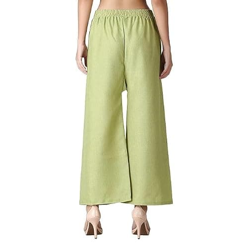 Lovely India Fashion Palazzo Reoan for Womans and Girls Dark Lime XL 3