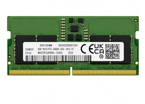8GB DDR5 4800MHz OEM Laptop RAM Compatible with Samsung [Key Specs: PC5-38400/4800B | 262-Pin SO-DIMM | CL40 | 1Rx16 | 1.1V | Non-ECC] | 1 Year Seller Warranty