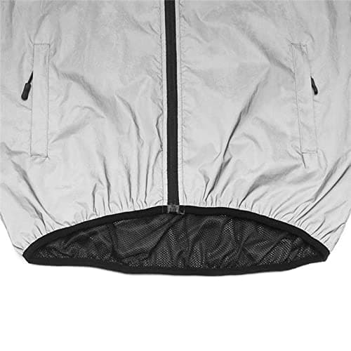BNF®Men Reflective Jacket Cycling Windbreaker Travel Sport Coat Rain Coats XXL|Sporting Goods|Cycling|Cycling Clothing |Package Includes:1 Piece Reflective Jacket 5