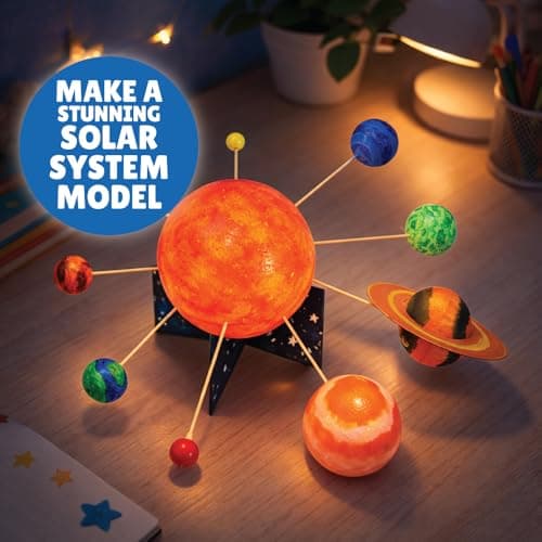Kalakaram DIY Solar System Model Kit for Kids | DIY Space Toy for Kids Ages 5+ | Paint & Assemble Solar System Set | STEM Educational Toy for Projects & Science Facts | Learning & Craft Activity Kit 3