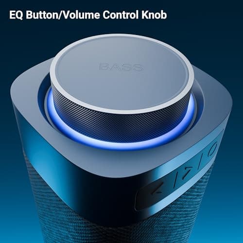 Zebronics Portable BT Speaker, 40W, Upto 6Hrs Playback, Dual 6.35cm Drivers, Passive Radiators, TWS, Type-C Charging, mSD, AUX, IPX5 Water Resistant, Voice Assistant Support (Sound Feast 250, Blue) 6