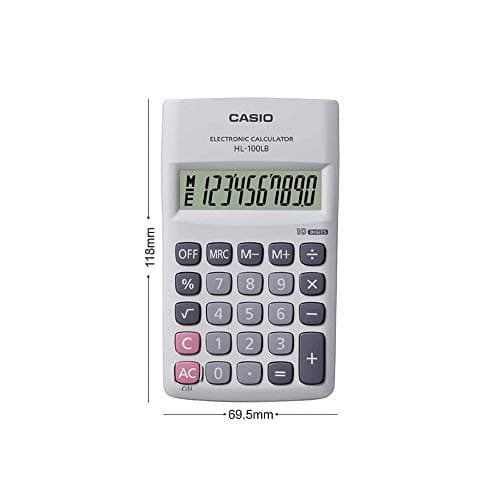 Casio HL-100LB Portable Calculator, 10 Digit 3