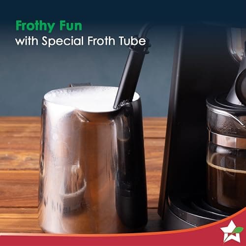 Wonderchef Regenta 5 Bar Espresso Coffee Maker| Built in Milk Frother | Make Espressos, Cappuccinos & Lattes at Home | Metal Porta Filter | 2 Years Warranty 5