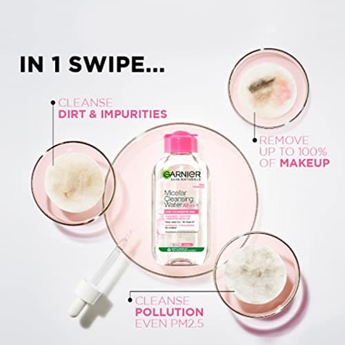 Garnier Skin Naturals, Micellar Cleansing Water, 125ml & Garnier Men, Moisturiser, Brightening and Anti-Pollution, TurboBright, 40 g 3