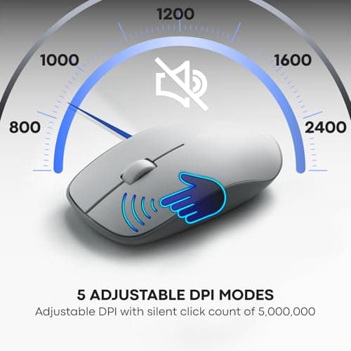 RAPOO 9320M Bluetooth 4.0, 5.0 + 2.4G Wireless Multi-Mode Keyboard Mouse Combo, Aluminum Base, 2400 DPI, 10M Range, Compact White 5