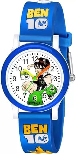 SELLORIA Silicone White Dial Cartoon Watch Series Analogue Kids Watch (Blue, Blue, Rubber)