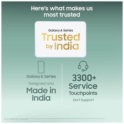 Samsung Galaxy A56 5G (Awesome Olive, 8GB, 128GB) | Awesome Intelligence: Circle to Search, Intelligent Editing | Awesome 6 OS & 6 Years Security Updates | IP67 3