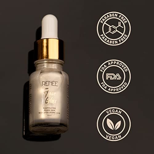 RENEE Face Gloss Highlighting Strobe Serum, Hyaluronic Acid Hydration & Illumination, Paraben-Free, Vegan, Lightweight, Non-Greasy Hydrating Serum for Radiant, Dewy Skin 4