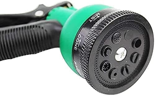 Leafly Garden Hose 7 Pattern High Pressure Garden Hose Nozzle Water Spray Gun With Leak Proof 2 Pcs Metal Grip Lock Gardening Washing Gun (MULTI COLOUR) (7 FUNCTION) (100_GUN) 3
