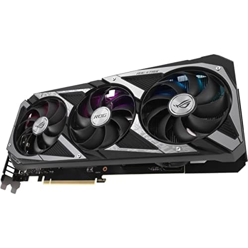 ASUS ROG Strix NVIDIA GeForce RTX 3060 V2 OC Edition Gaming Graphics Card pci_e_x16 , 12GB GDDR6, HDMI 2.1, DisplayPort 1.4a, Axial-tech Fan Design, 2.7-Slot, Super Alloy Power II, GPU Tweak II) 3