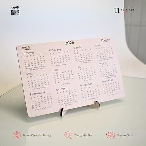 11 Strokes multipurpose organizer with mobile stand for desk, pen stand and Calendar 2025 | Office Table Accessories I Gift for man & woman I Stationary Organizers box Office decor items 6