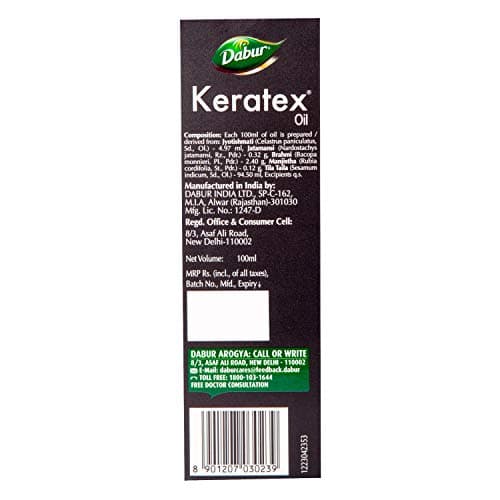 Dabur Keratex Oil Ayurvedic Medicinal Oil Reduces Hairfall, 100 Ml 3