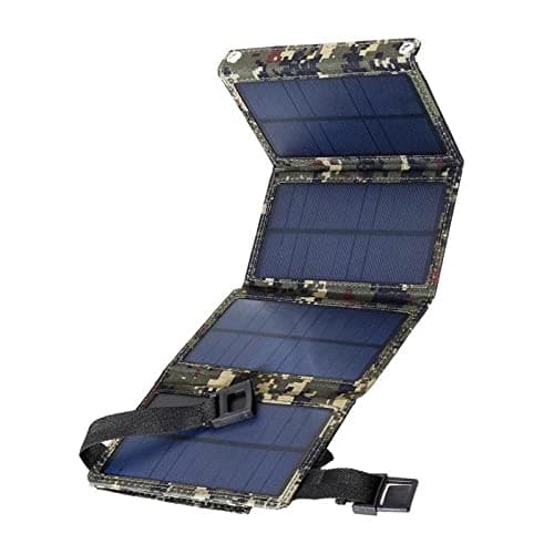 STYLEHEAVEN Portable Foldable Solar Panel Charger USB Dual Port Power Bank Army Green 3