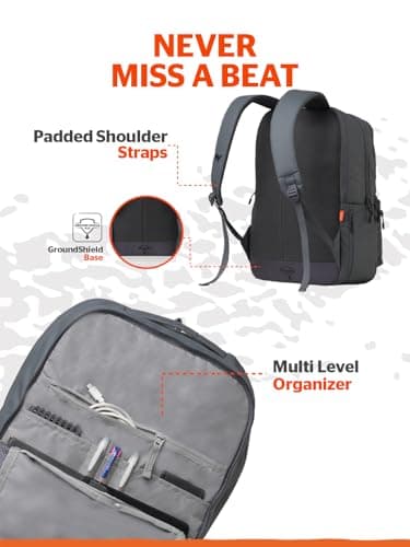 Wildcraft Ranger 45 Laptop Backpack with RainCover for Man & Women, 45L, 3 Compartment Bag, Grey 5