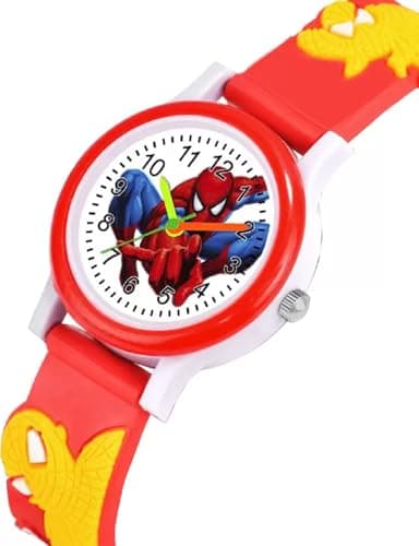 SELLORIA Silicone White Dial Cartoon Watch Series Analogue Kids Watch (Red, Red, Rubber) 2