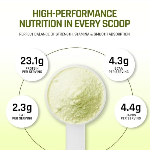 NATURALTEIN Plant Protein | 23g Clean Vegan Protein with BC30 Probiotic | Natural Pista Flavour | Supports Strength, Energy & Gut Health | No Added Sugar, 100% Natural & Easily Digestible 5