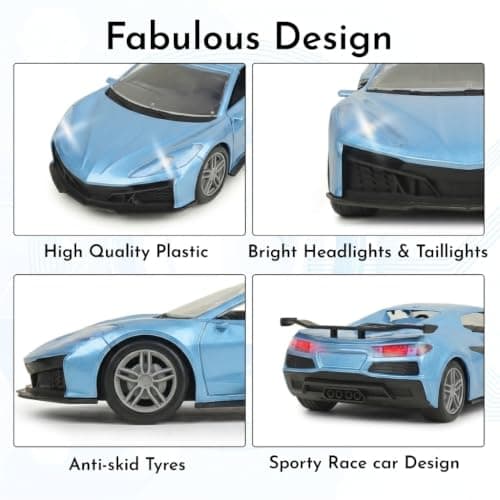 Harshiva Convertible Remote Control Car for Kids | Rechargeable RC Car with 2+ Hours Playtime | Manually Openable Doors & Roof | Made in India (Matte Blue) 5