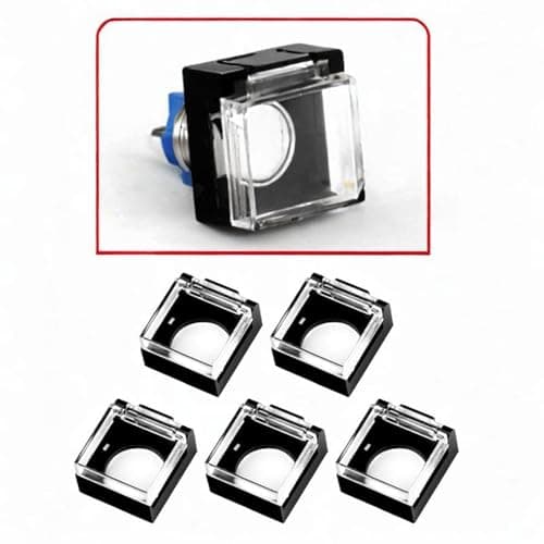 BNF® 5 Pieces Push Button Guard for 16mm Switch Padlock Lid Lock Protector A|Computers/Tablets & Networking | Computer Components & Parts |Case Parts & Accessories|5X Push on Guard 4