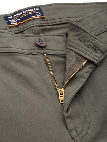The Indian Garage Co Men Slim Fit Solid Mid-Rise Chinos 5