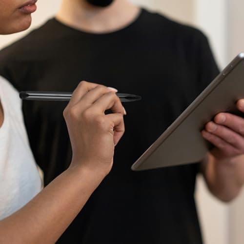 4 PCS Smart Board Pens Board Stylus Pen Handwritten Stylus Screen Pen Tablet Pens for Smartboard 2 in 1 Tablet Stylu for Touch Screen Pad Smartphones (Black) 3