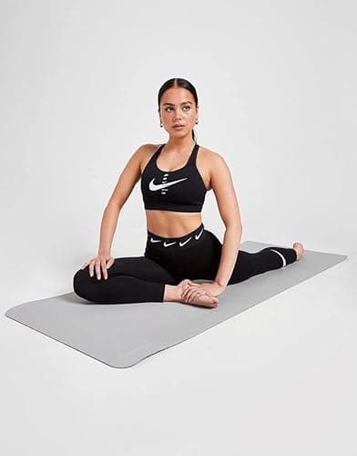 Yoga Mat for Exercise 4mm | Non-Slip Fitness Mat for Home Workout, Meditation & Gym | Portable & Durable (Grey, 4 mm) 2