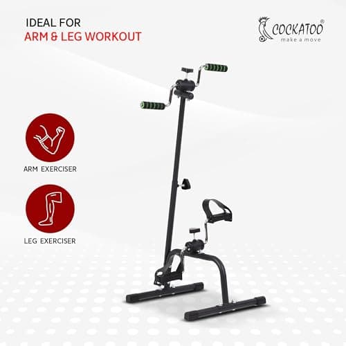 Cockatoo Step Flex Pedal Exercise with Long Handle, Exercise Cycle for Home with Non-Slip Feet, Ideal for Leg & Arm Workouts 4