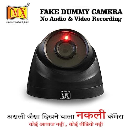 MX Dummy CCTV Camera Dome Camera (Fake Camera No Audio/No Video) with Battery Operated Red Led Light is Ideal for Home & Office (Battery Not Included) 2