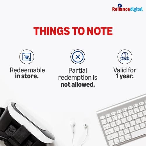 Reliance Digital| E-Gift Card | Instant Delivery | Valid for in-store purchases | 1 year validity 5