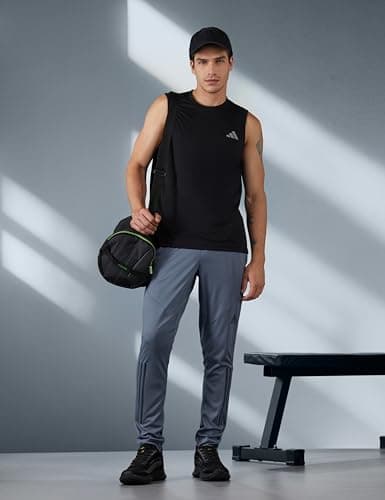 adidas Men Adi365 B Tank M Sports Tops, Black, Large 3