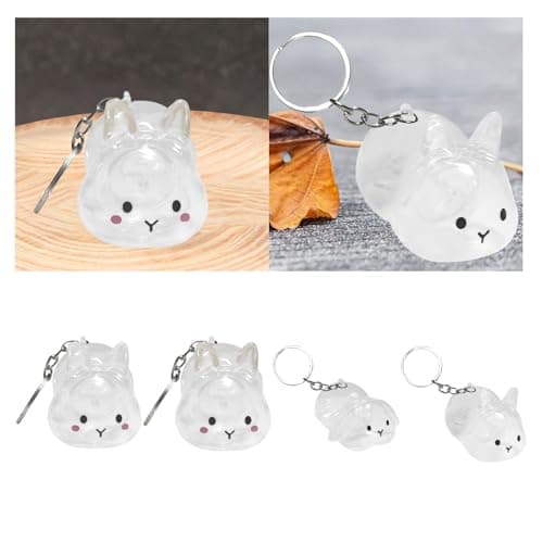 Meadawgs® Pet Hair Collector Pet Memorial Gifts Keepsake Portable Memorial Storage Box Blush Rabbit|Clothing, Shoes & Accessories | Womens Accessories | Key Chains, Rings & Finders 3