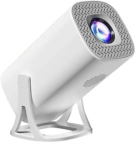 S40 HD Smart Portable Projector, 3500 Lumens, 180° Rotatable, Compact Mini Design, Multiple Ports with HDMI, USB, AV 2
