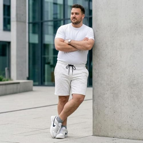 Khakey Mens Cotton Knee Length Multi Color Plus Size Short Pack of 3 4
