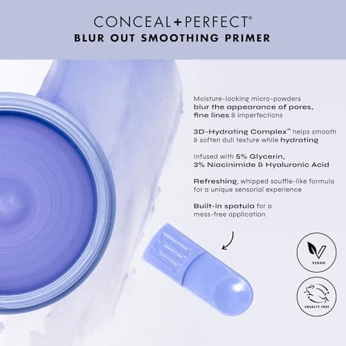 Milani Conceal + Perfect Blur Out Smoothing Primer | Pore-Filling & Hydrating Face Primer with Niacinamide & Hyaluronic Acid | Lightweight, Cooling Texture | Soft Matte Finish | 21g 3